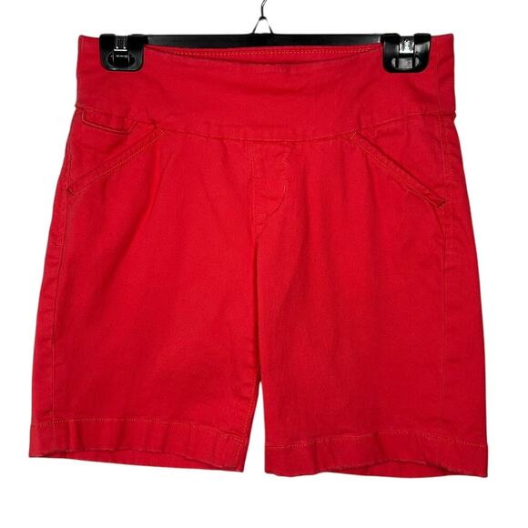 Jag Jeans The Classic Fit Red Cotton Blend Shorts Women's 2 - Picture 1 of 10